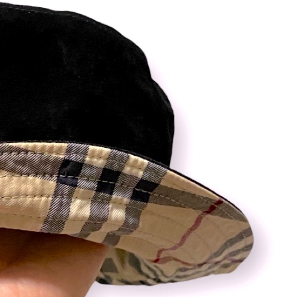 Beautiful Authentic Burberry Suede Hat-Rare Edition